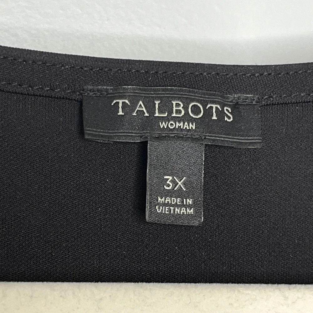 Talbots black tunic